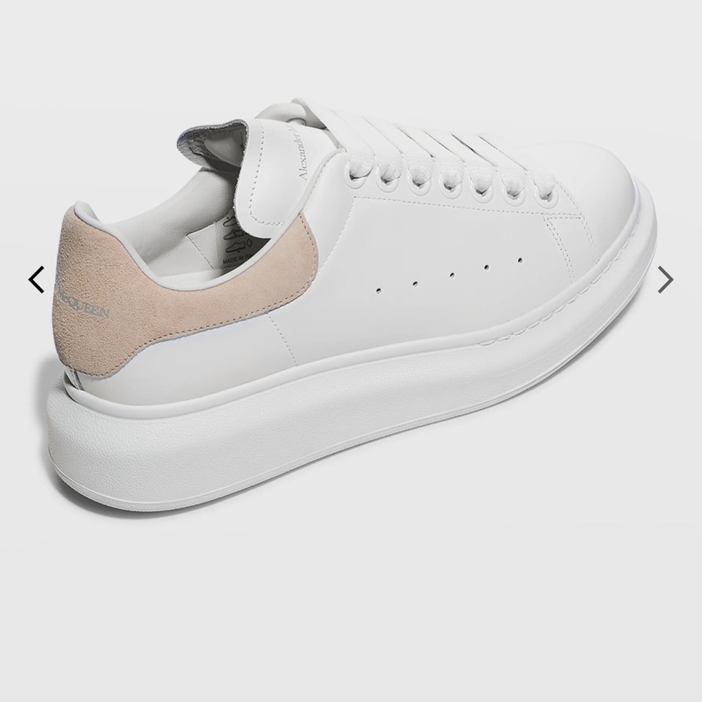 Alexander McQueen Women's White and Tan Sneakers